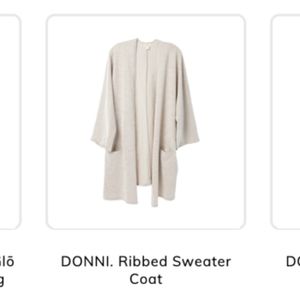 NWT Donni Ribbed Sweater Coat OS fff